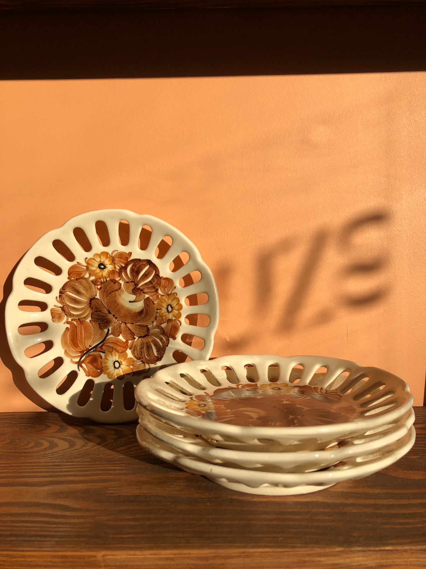 Assiettes à dessert ajourées (lot de 4)