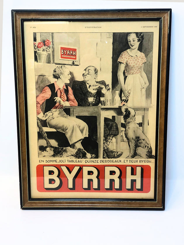 Affiche Byrrh encadrée