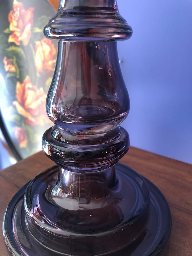Bougeoir violet (transparent)