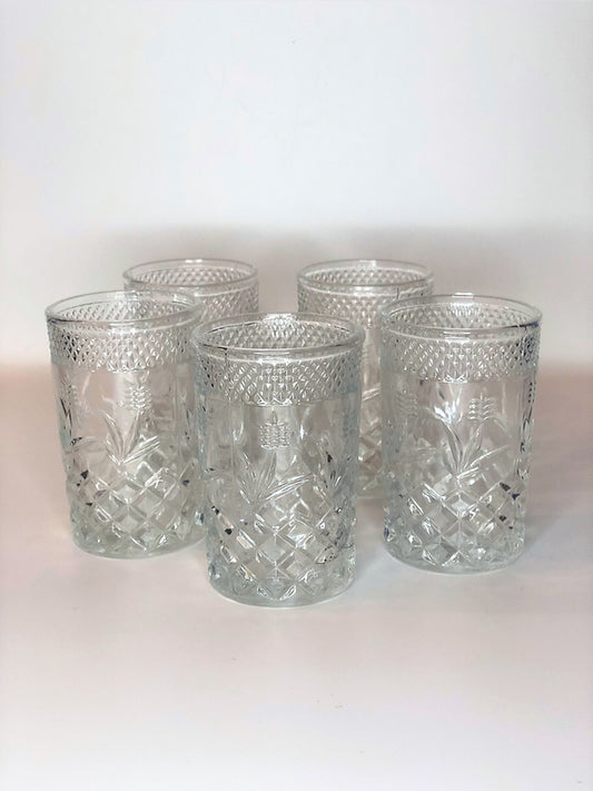 Verres à eau gravés (lot de 5)