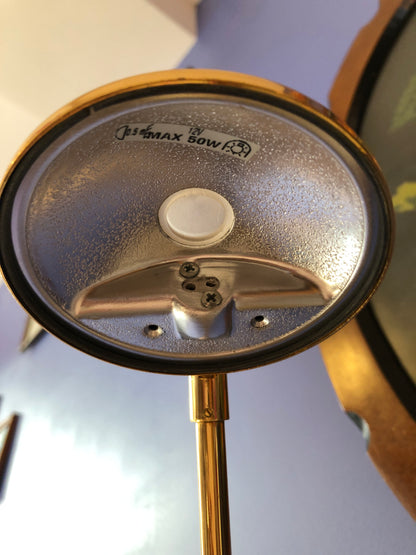 Lampe de bureau vintage, or