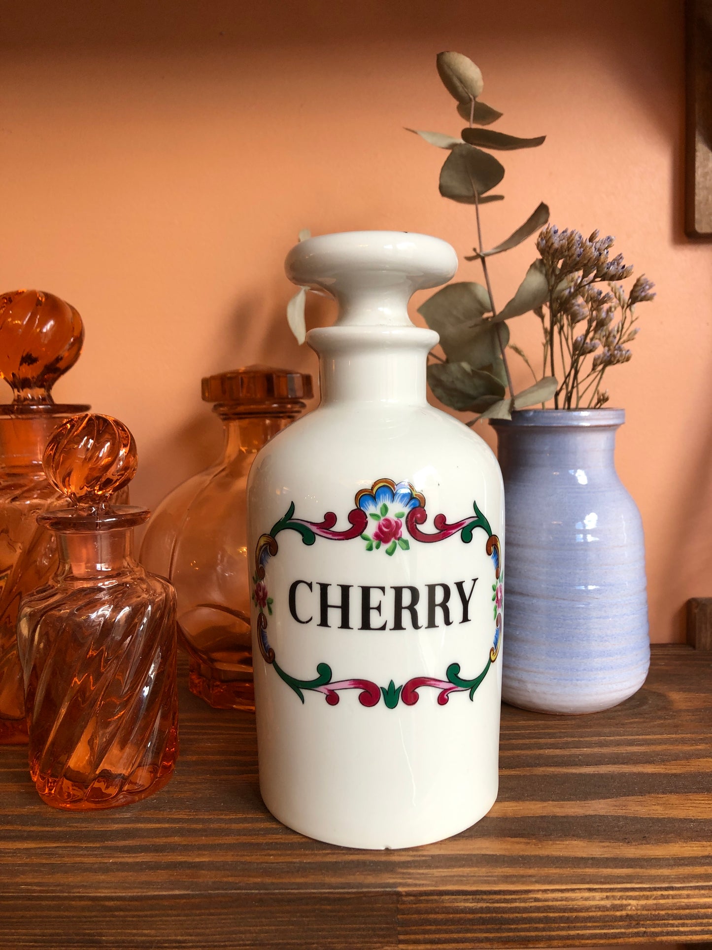 Bouteille Cherry en porcelaine