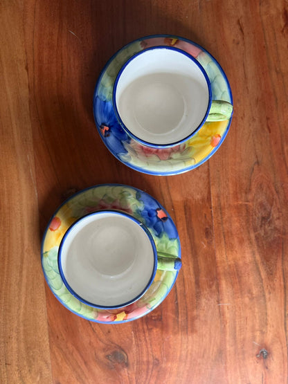 Tasses à thé colorées (et sous tasses)