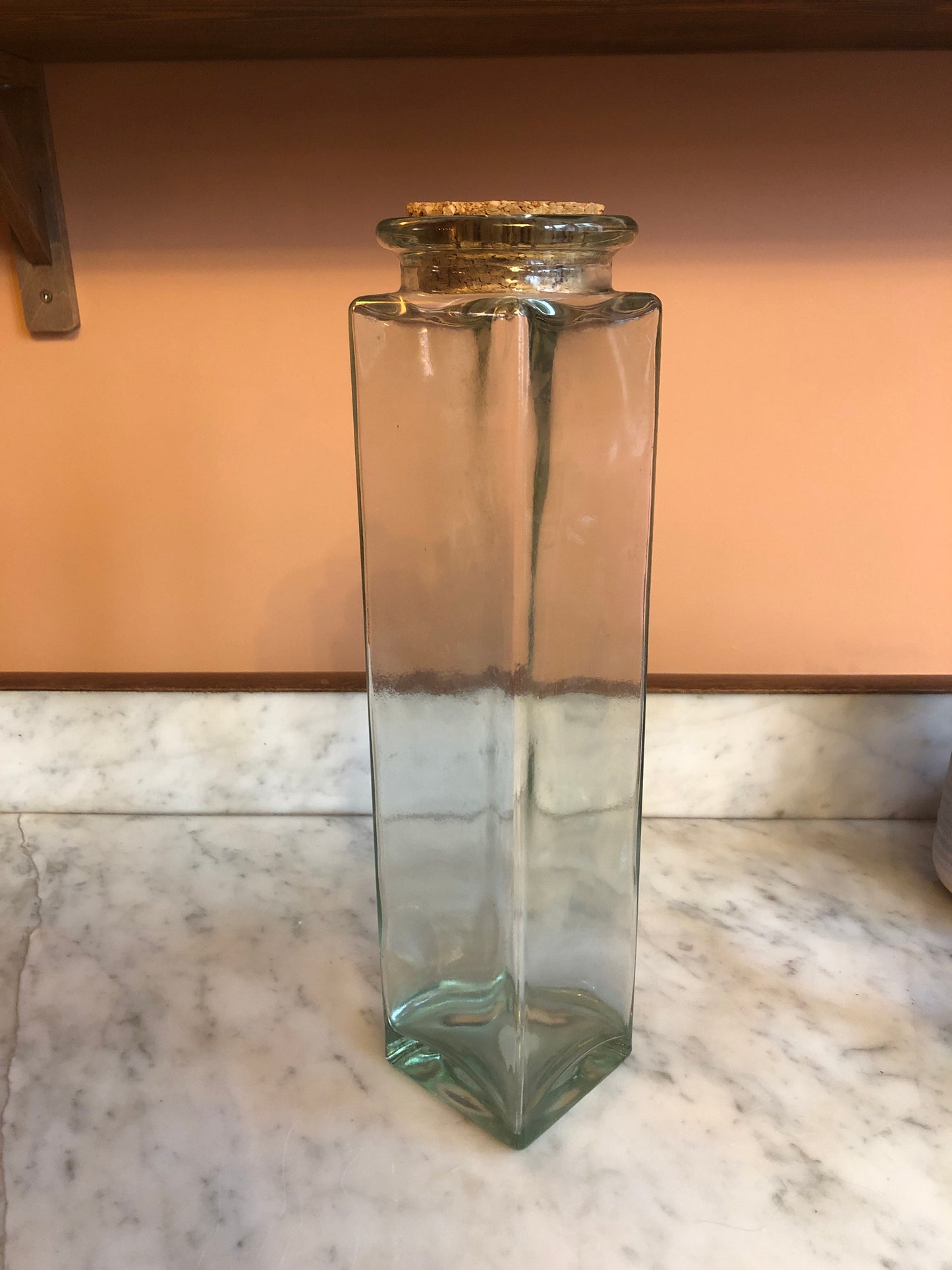 Pot en verre carré (Grand format)