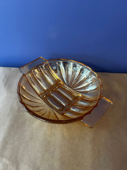Vide poche vintage irisé (jaune)